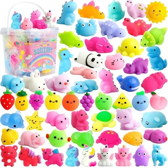 OCTERIC 150-Pack Mochi Squishy Toys – Kawaii Stress Relief Squishies for Kids - Picture 2 of 9